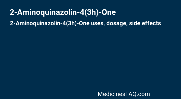2-Aminoquinazolin-4(3h)-One