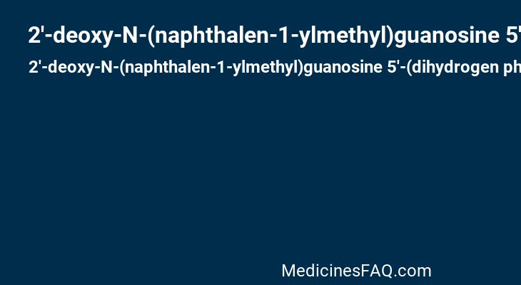 2'-deoxy-N-(naphthalen-1-ylmethyl)guanosine 5'-(dihydrogen phosphate)