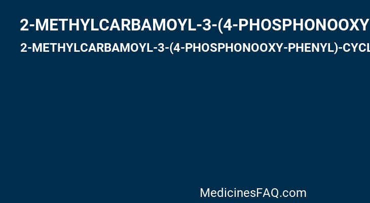2-METHYLCARBAMOYL-3-(4-PHOSPHONOOXY-PHENYL)-CYCLOPROPANECARBOXYLIC ACID