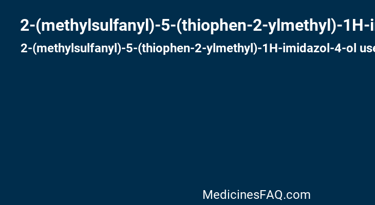 2-(methylsulfanyl)-5-(thiophen-2-ylmethyl)-1H-imidazol-4-ol