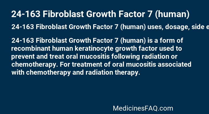 24-163 Fibroblast Growth Factor 7 (human)