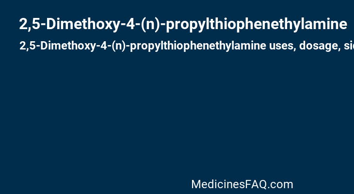 2,5-Dimethoxy-4-(n)-propylthiophenethylamine