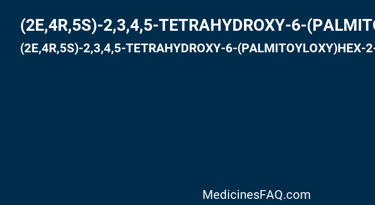(2E,4R,5S)-2,3,4,5-TETRAHYDROXY-6-(PALMITOYLOXY)HEX-2-ENOIC ACID