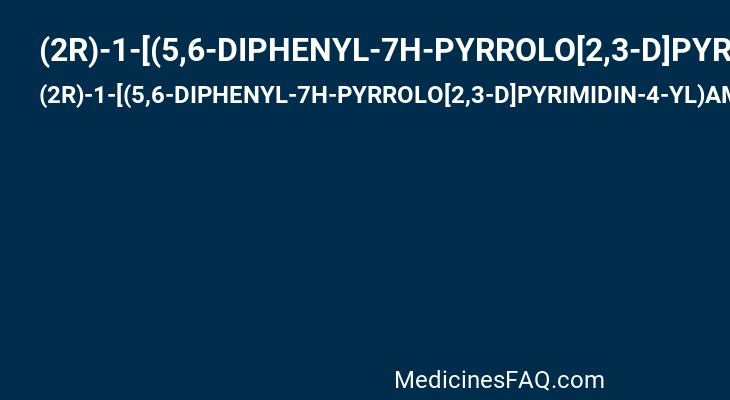 (2R)-1-[(5,6-DIPHENYL-7H-PYRROLO[2,3-D]PYRIMIDIN-4-YL)AMINO]PROPAN-2-OL