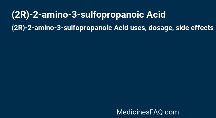 (2R)-2-amino-3-sulfopropanoic Acid