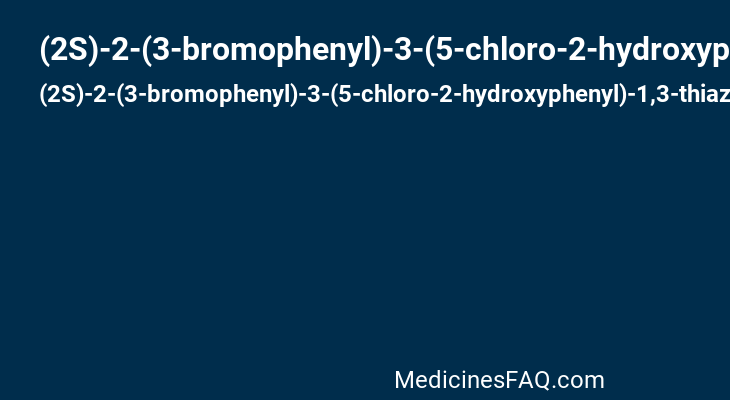 (2S)-2-(3-bromophenyl)-3-(5-chloro-2-hydroxyphenyl)-1,3-thiazolidin-4-one