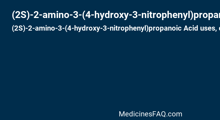 (2S)-2-amino-3-(4-hydroxy-3-nitrophenyl)propanoic Acid