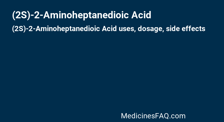 (2S)-2-Aminoheptanedioic Acid