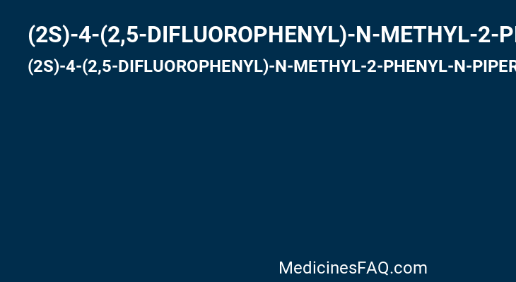 (2S)-4-(2,5-DIFLUOROPHENYL)-N-METHYL-2-PHENYL-N-PIPERIDIN-4-YL-2,5-DIHYDRO-1H-PYRROLE-1-CARBOXAMIDE