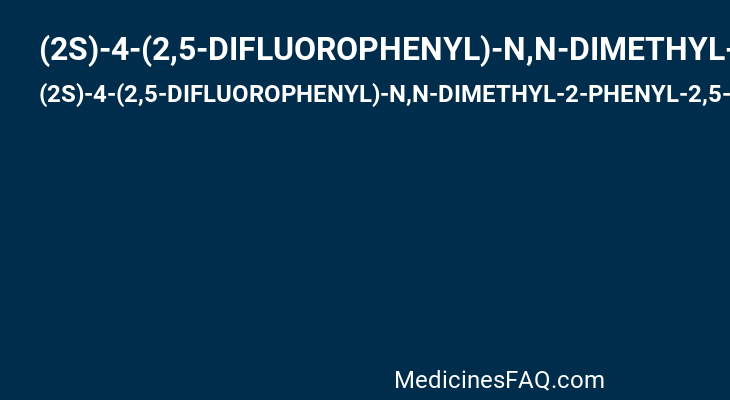 (2S)-4-(2,5-DIFLUOROPHENYL)-N,N-DIMETHYL-2-PHENYL-2,5-DIHYDRO-1H-PYRROLE-1-CARBOXAMIDE