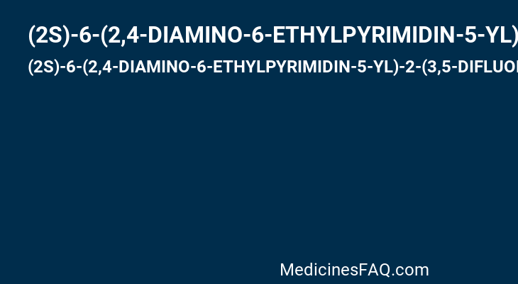 (2S)-6-(2,4-DIAMINO-6-ETHYLPYRIMIDIN-5-YL)-2-(3,5-DIFLUOROPHENYL)-4-(3-METHOXYPROPYL)-2H-1,4-BENZOXAZIN-3(4H)-ONE