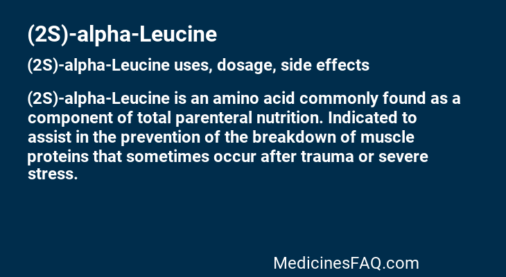 (2S)-alpha-Leucine