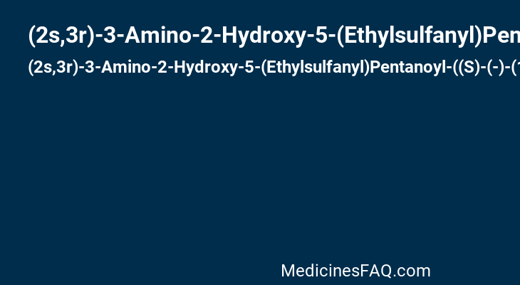 (2s,3r)-3-Amino-2-Hydroxy-5-(Ethylsulfanyl)Pentanoyl-((S)-(-)-(1-Naphthyl)Ethyl)Amide