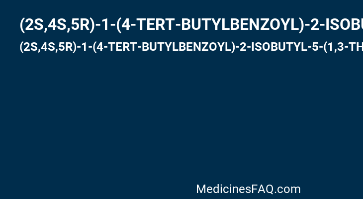 (2S,4S,5R)-1-(4-TERT-BUTYLBENZOYL)-2-ISOBUTYL-5-(1,3-THIAZOL-2-YL)PYRROLIDINE-2,4-DICARBOXYLIC ACID