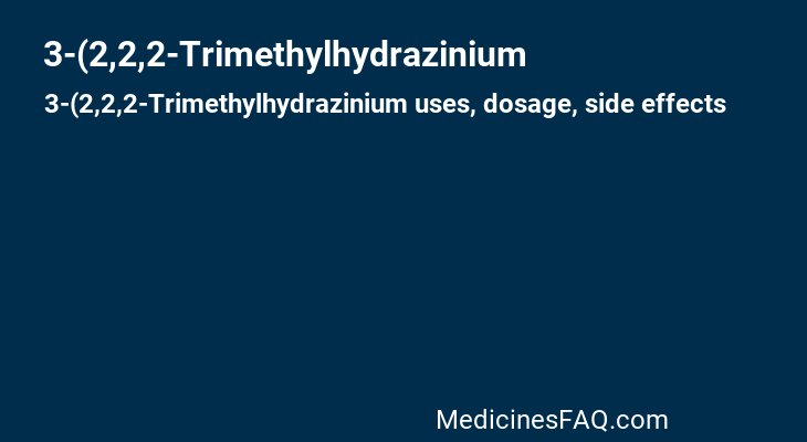 3-(2,2,2-Trimethylhydrazinium