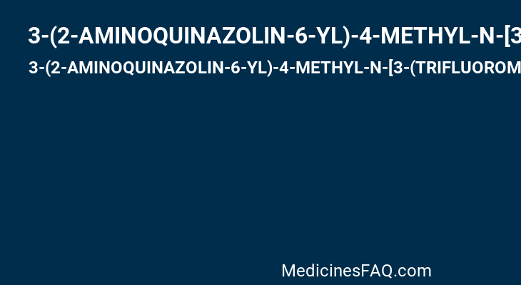3-(2-AMINOQUINAZOLIN-6-YL)-4-METHYL-N-[3-(TRIFLUOROMETHYL)PHENYL]BENZAMIDE