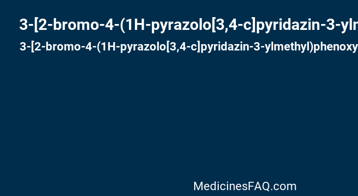 3-[2-bromo-4-(1H-pyrazolo[3,4-c]pyridazin-3-ylmethyl)phenoxy]-5-methylbenzonitrile