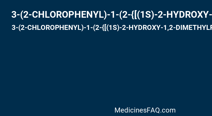 3-(2-CHLOROPHENYL)-1-(2-{[(1S)-2-HYDROXY-1,2-DIMETHYLPROPYL]AMINO}PYRIMIDIN-4-YL)-1-(4-METHOXYPHENYL)UREA