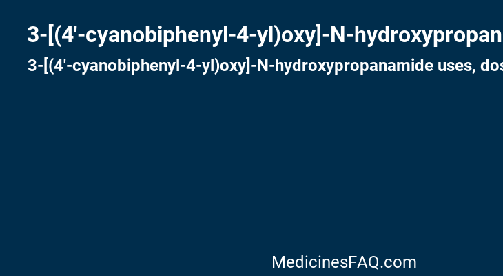 3-[(4'-cyanobiphenyl-4-yl)oxy]-N-hydroxypropanamide