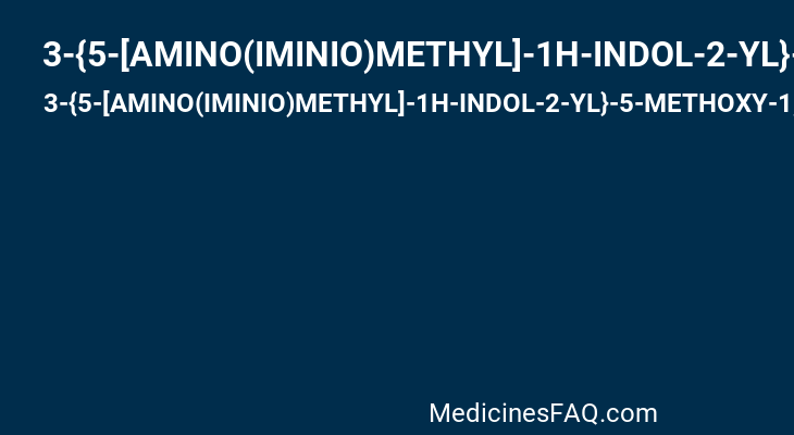 3-{5-[AMINO(IMINIO)METHYL]-1H-INDOL-2-YL}-5-METHOXY-1,1'-BIPHENYL-2-OLATE
