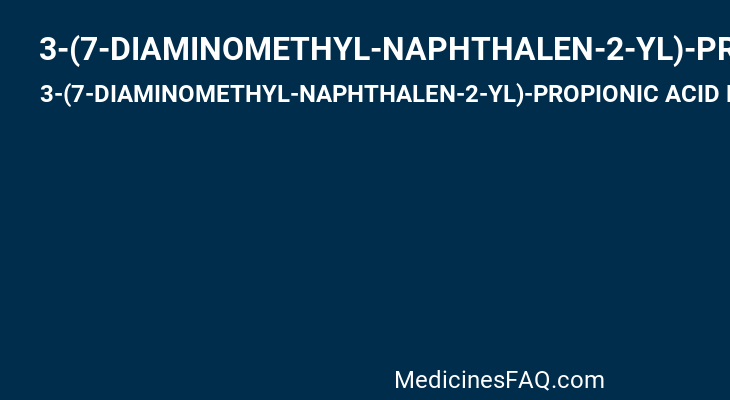 3-(7-DIAMINOMETHYL-NAPHTHALEN-2-YL)-PROPIONIC ACID ETHYL ESTER