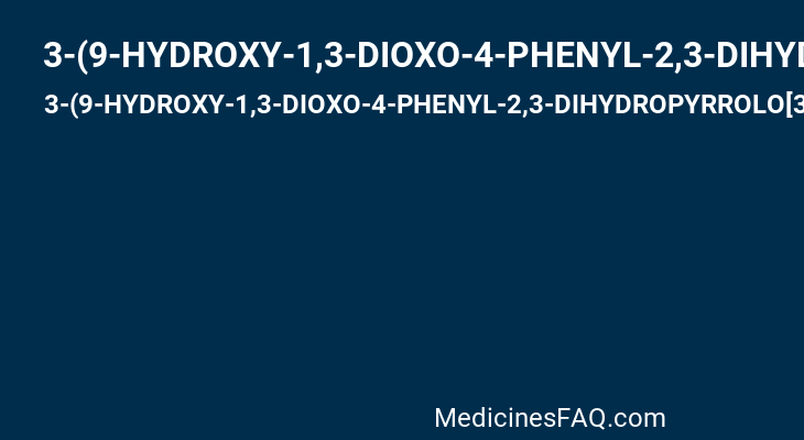 3-(9-HYDROXY-1,3-DIOXO-4-PHENYL-2,3-DIHYDROPYRROLO[3,4-C]CARBAZOL-6(1H)-YL)PROPANOIC ACID