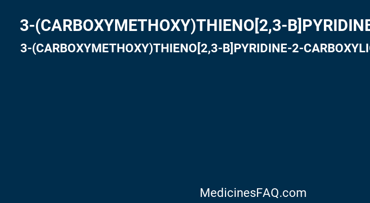 3-(CARBOXYMETHOXY)THIENO[2,3-B]PYRIDINE-2-CARBOXYLIC ACID