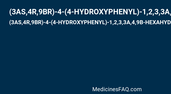 (3AS,4R,9BR)-4-(4-HYDROXYPHENYL)-1,2,3,3A,4,9B-HEXAHYDROCYCLOPENTA[C]CHROMEN-9-OL