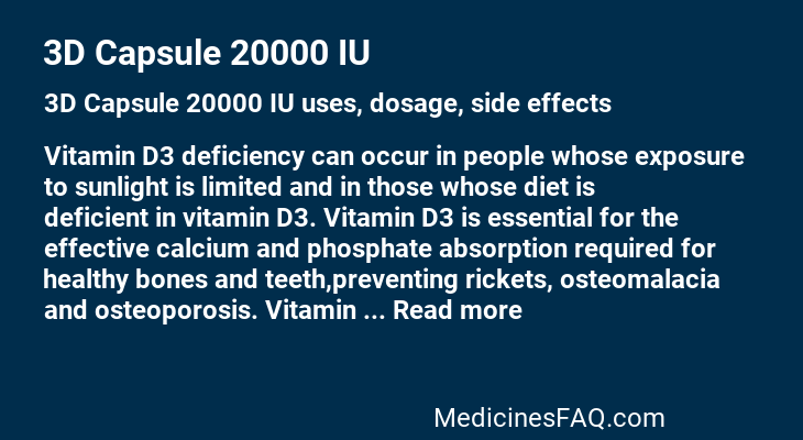 3D Capsule 20000 IU