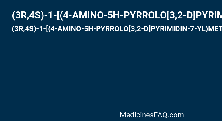 (3R,4S)-1-[(4-AMINO-5H-PYRROLO[3,2-D]PYRIMIDIN-7-YL)METHYL]-4-[(METHYLSULFANYL)METHYL]PYRROLIDIN-3-OL