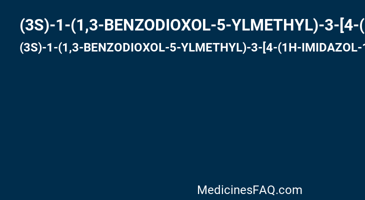 (3S)-1-(1,3-BENZODIOXOL-5-YLMETHYL)-3-[4-(1H-IMIDAZOL-1-YL)PHENOXY]PIPERIDINE