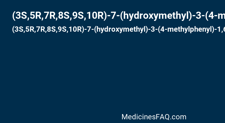 (3S,5R,7R,8S,9S,10R)-7-(hydroxymethyl)-3-(4-methylphenyl)-1,6-dioxa-2-azaspiro[4.5]decane-8,9,10-triol