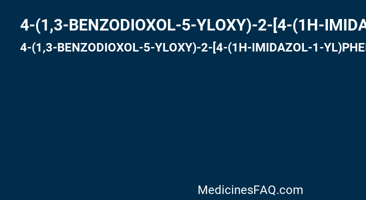 4-(1,3-BENZODIOXOL-5-YLOXY)-2-[4-(1H-IMIDAZOL-1-YL)PHENOXY]PYRIMIDINE