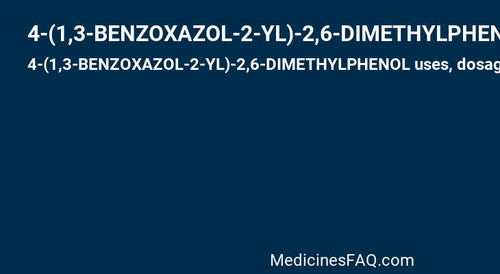 4-(1,3-BENZOXAZOL-2-YL)-2,6-DIMETHYLPHENOL