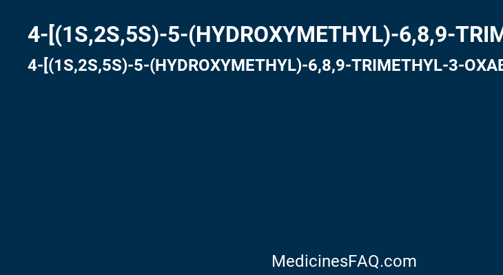 4-[(1S,2S,5S)-5-(HYDROXYMETHYL)-6,8,9-TRIMETHYL-3-OXABICYCLO[3.3.1]NON-7-EN-2-YL]PHENOL