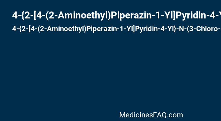 4-{2-[4-(2-Aminoethyl)Piperazin-1-Yl]Pyridin-4-Yl}-N-(3-Chloro-4-Methylphenyl)Pyrimidin-2-Amine