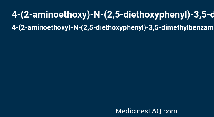 4-(2-aminoethoxy)-N-(2,5-diethoxyphenyl)-3,5-dimethylbenzamide