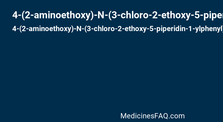 4-(2-aminoethoxy)-N-(3-chloro-2-ethoxy-5-piperidin-1-ylphenyl)-3,5-dimethylbenzamide