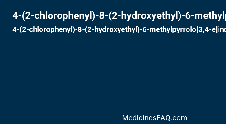 4-(2-chlorophenyl)-8-(2-hydroxyethyl)-6-methylpyrrolo[3,4-e]indole-1,3(2H,6H)-dione