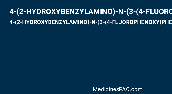4-(2-HYDROXYBENZYLAMINO)-N-(3-(4-FLUOROPHENOXY)PHENYL)PIPERIDINE-1-SULFONAMIDE