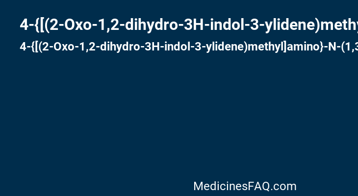 4-{[(2-Oxo-1,2-dihydro-3H-indol-3-ylidene)methyl]amino}-N-(1,3-thiazol-2-yl)benzenesulfonamide