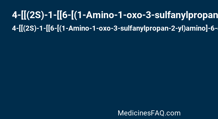 4-[[(2S)-1-[[6-[(1-Amino-1-oxo-3-sulfanylpropan-2-yl)amino]-6-oxohexyl]amino]-3-[4-[difluoro(phosphono)methyl]phenyl]-1-oxopropan-2-yl]amino]-3-[[2-[4-[difluoro(phosphono)methyl]phenyl]acetyl]amino]-4-oxobutanoic acid