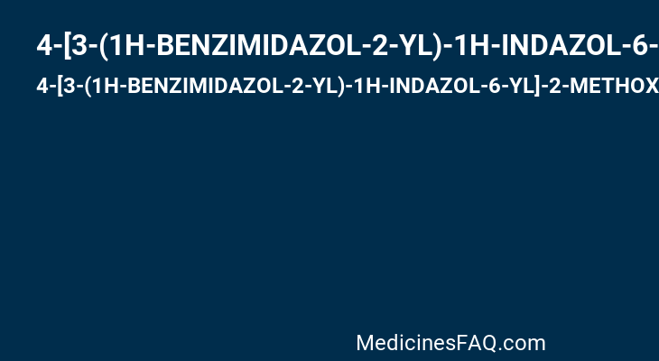 4-[3-(1H-BENZIMIDAZOL-2-YL)-1H-INDAZOL-6-YL]-2-METHOXYPHENOL