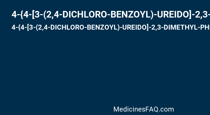 4-{4-[3-(2,4-DICHLORO-BENZOYL)-UREIDO]-2,3-DIMETHYL-PHENOXY}-BUTYRIC ACID