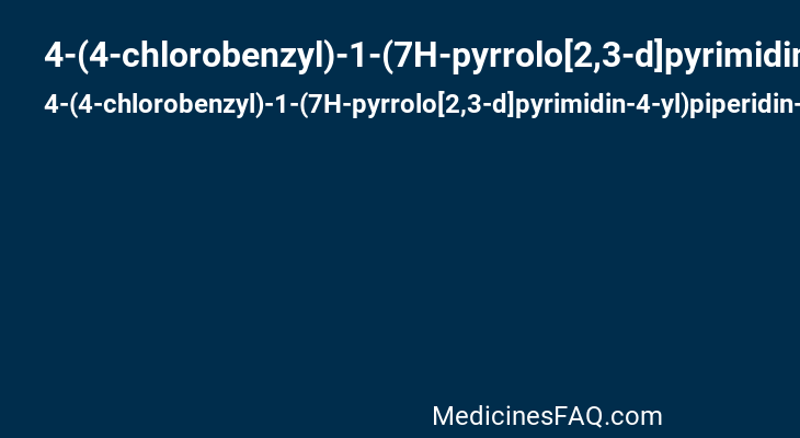 4-(4-chlorobenzyl)-1-(7H-pyrrolo[2,3-d]pyrimidin-4-yl)piperidin-4-aminium