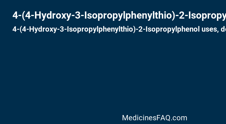 4-(4-Hydroxy-3-Isopropylphenylthio)-2-Isopropylphenol