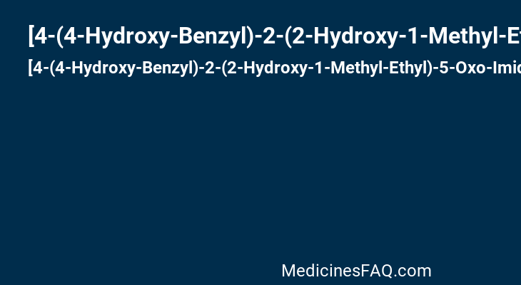 [4-(4-Hydroxy-Benzyl)-2-(2-Hydroxy-1-Methyl-Ethyl)-5-Oxo-Imidazolidin-1-Yl]-Acetic Acid