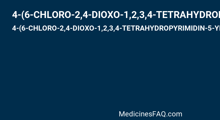 4-(6-CHLORO-2,4-DIOXO-1,2,3,4-TETRAHYDROPYRIMIDIN-5-YL) BUTYL PHOSPHATE