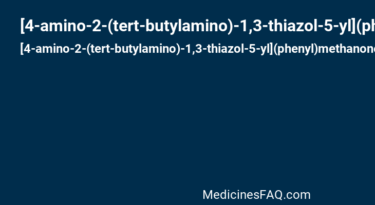 [4-amino-2-(tert-butylamino)-1,3-thiazol-5-yl](phenyl)methanone