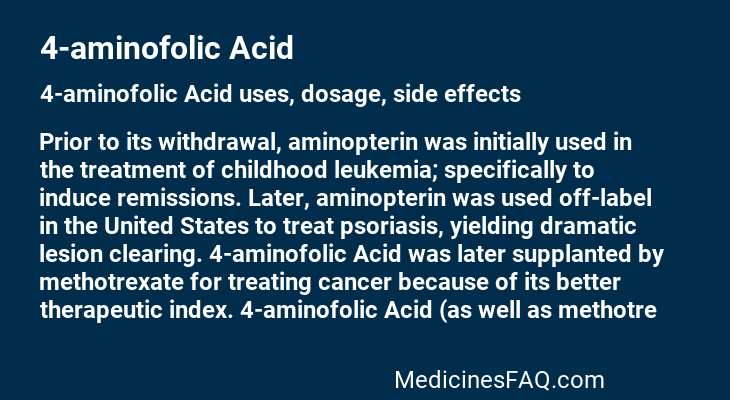 4-aminofolic Acid
